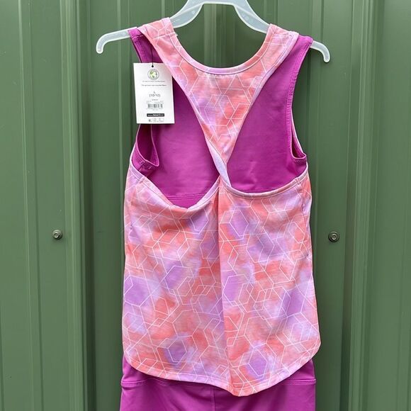 Girls Tank Tops Shorts Sports Bra & Sweatshirt 10-Piece Set Size L - Picture 13 of 13